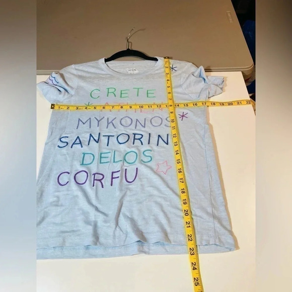 Anthropologie Chaser Greek Isles Embroidered Tee Size XS NWOT $68 - Picture 6 of 9